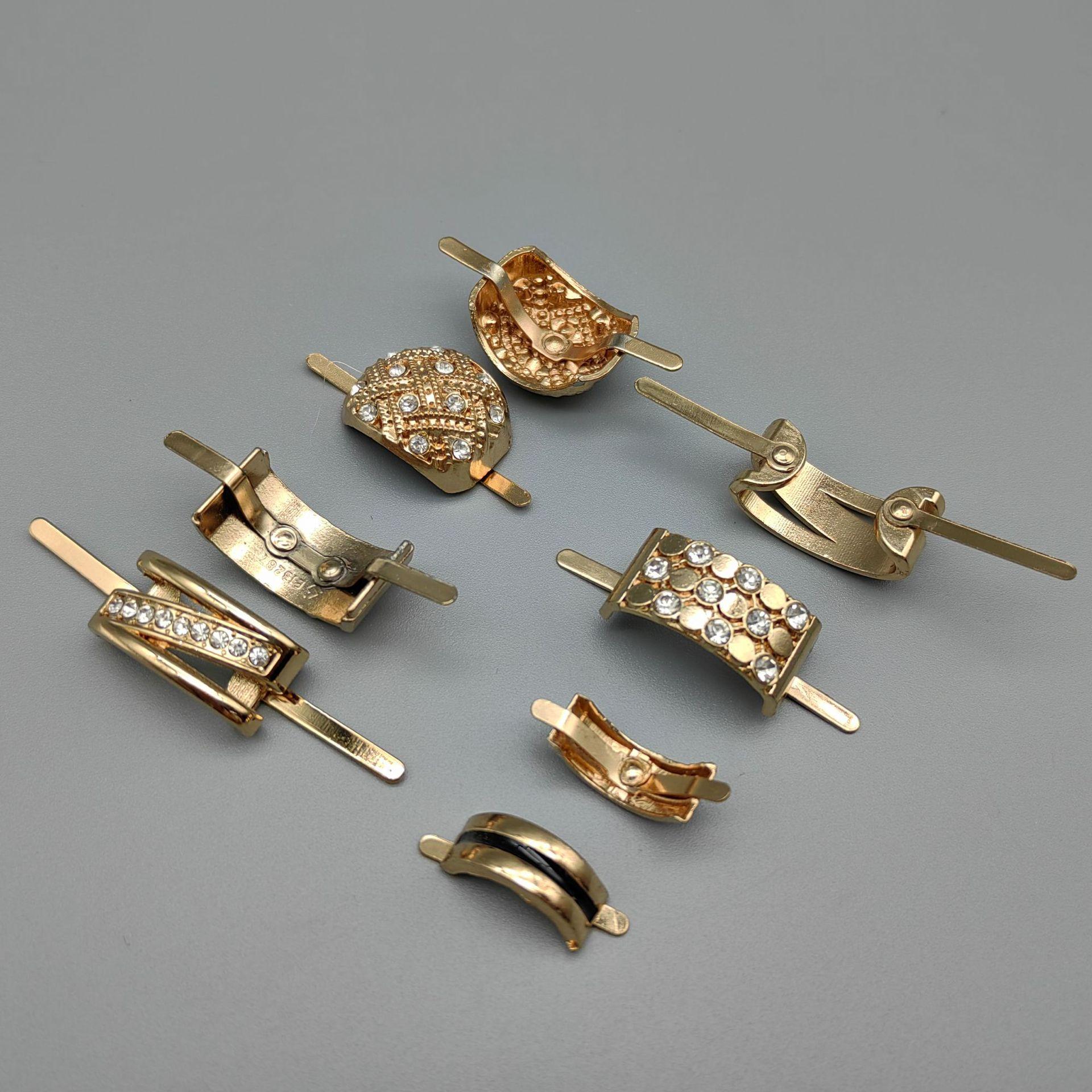 rhinestone metal shoe ornament shoe buckle shoe ornament decoration ornament accessories vamp shoes accessories sandals bags clothing accessories
