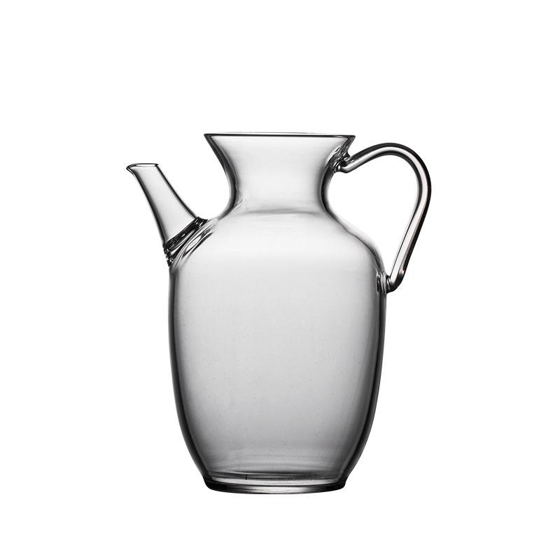 wholesale sales ancient style small song pot thickened borosilicate glass pot pitcher over tea strainer household teapot Item Picture