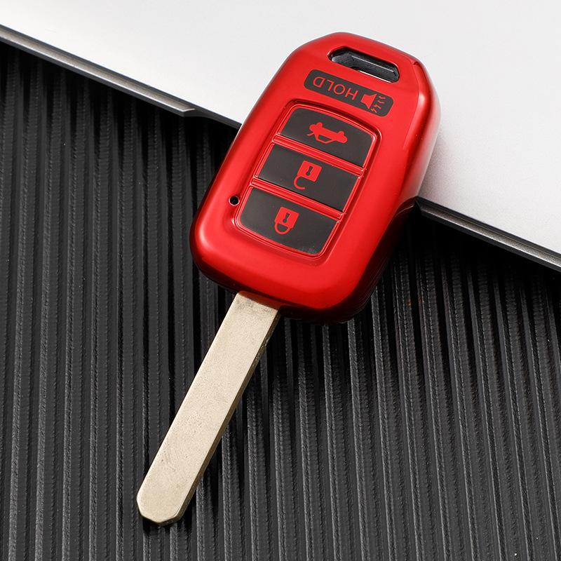 honda motor car key case for honda crv accord civic soft rubber car key sleeve