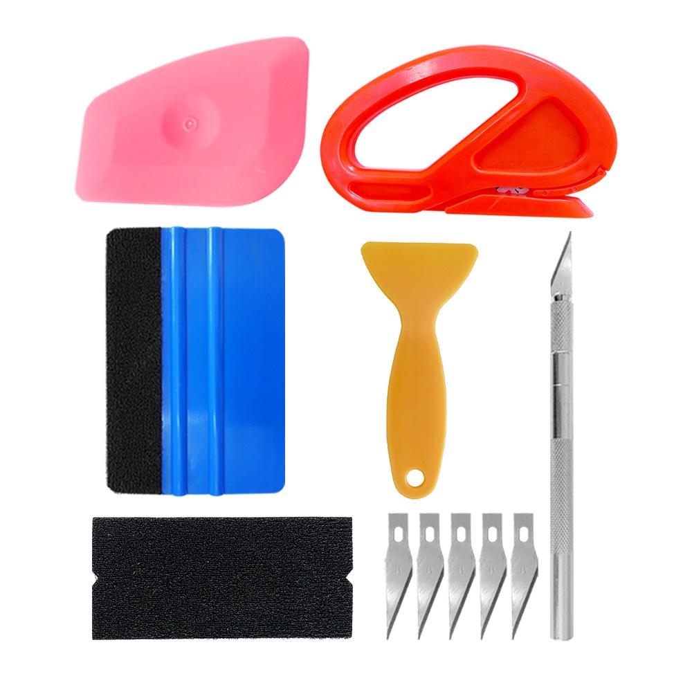 car supplies film tool scraper car washing machine color changing film sticking tool kits invisible car clothing scraper set