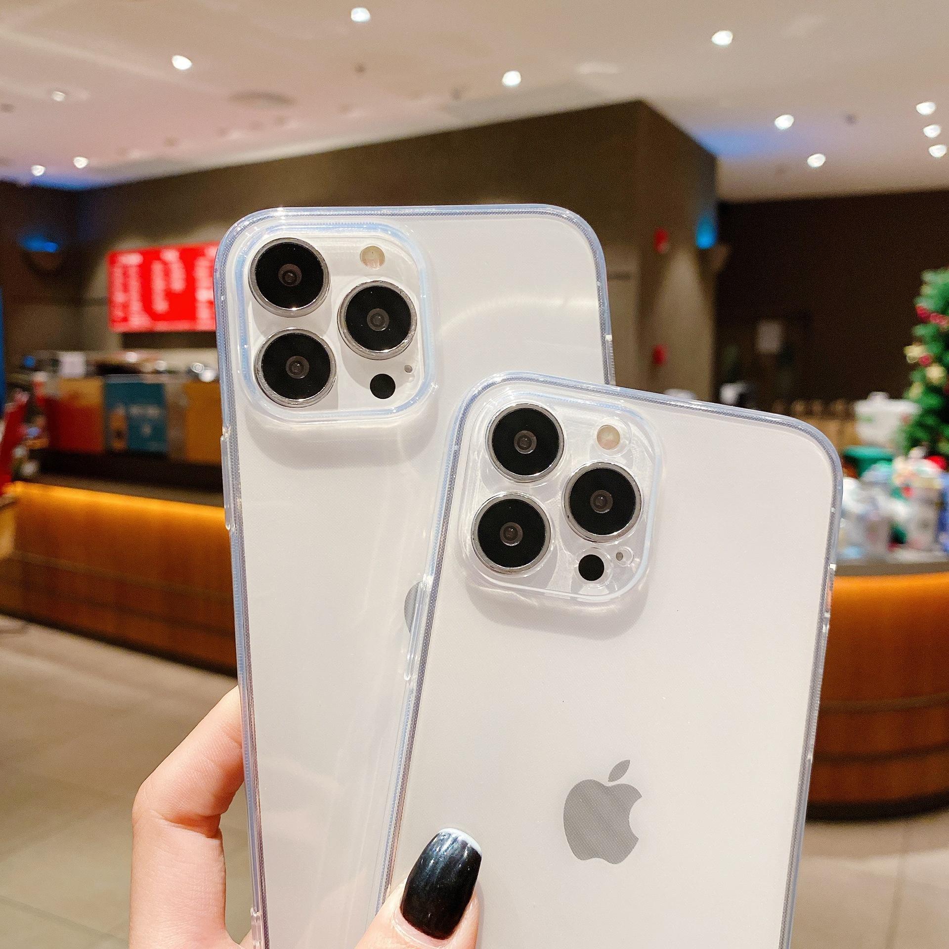 applicable to iphone14promax transparent phone case drop-resistant tpu all-inclusive apple phone case/13 sets wholesale Specification drawing