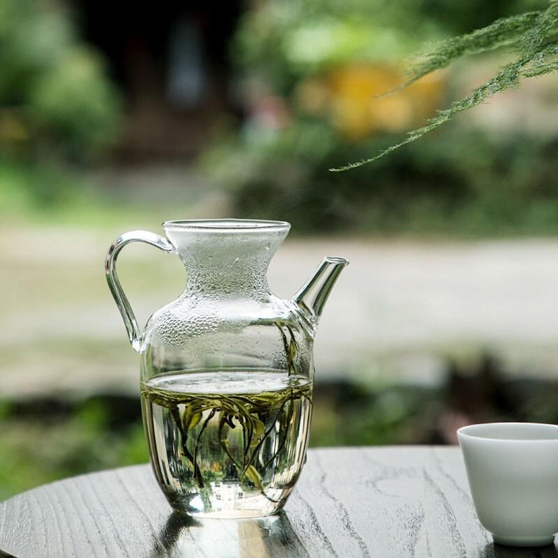 wholesale sales ancient style small song pot thickened borosilicate glass pot pitcher over tea strainer household teapot details Picture
