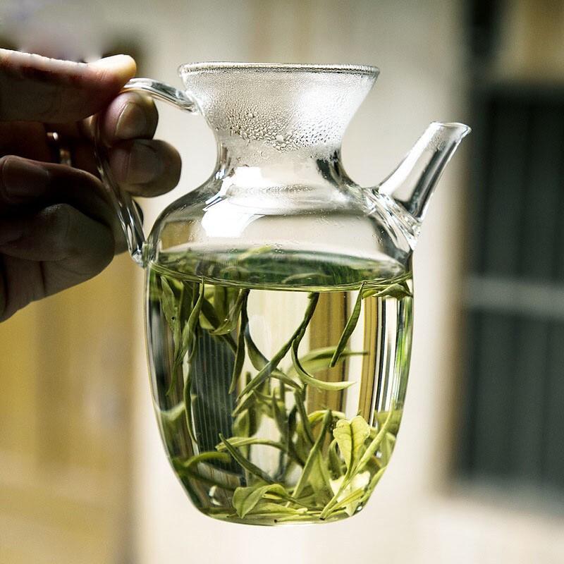 wholesale sales ancient style small song pot thickened borosilicate glass pot pitcher over tea strainer household teapot full figure