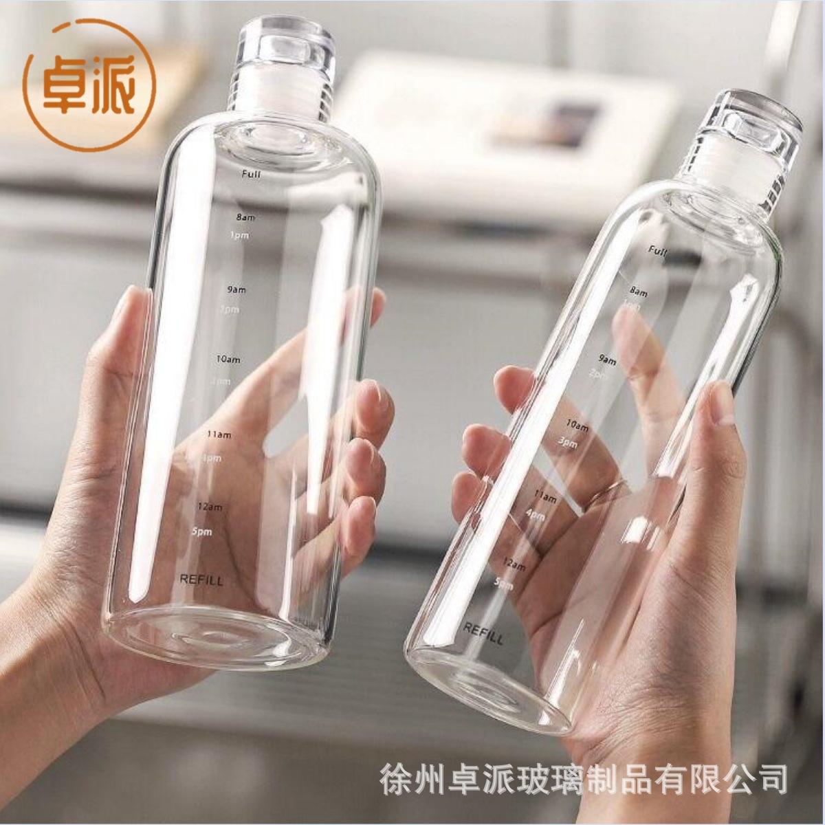 borosilicate glass wine fermentation jar seal bottle wine fruit wine cold brewed coffee cold bubble bottle storage bottle white spirit bottle full figure