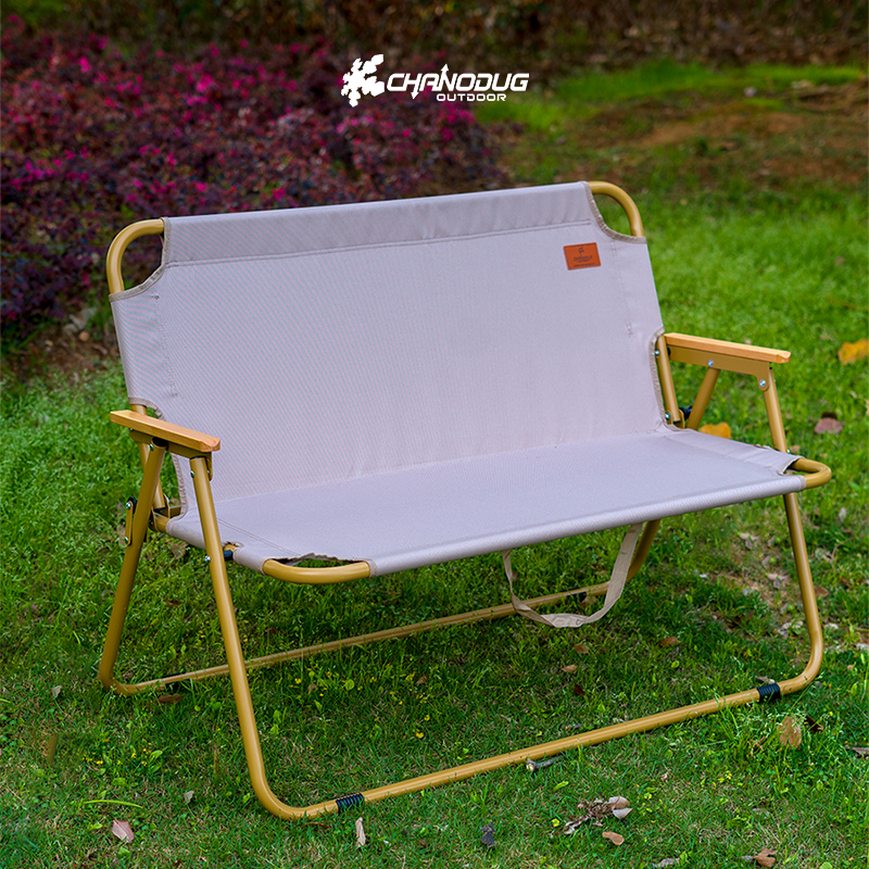 CHANODUG/ Chanodug Outdoor Camping folding Aluminum Double Gold Beach Chair