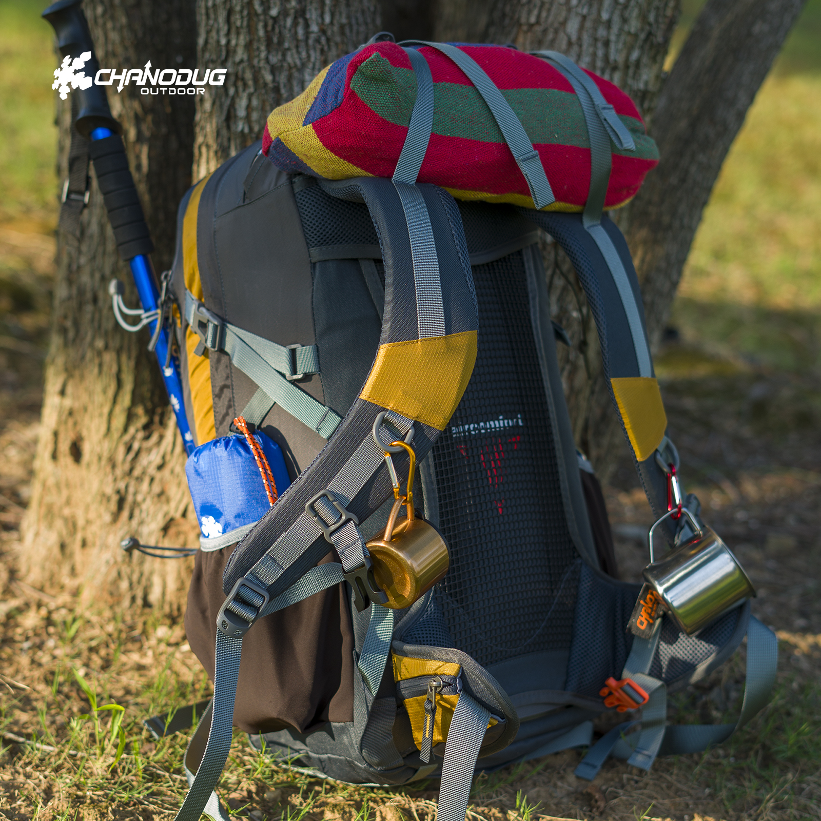 Xanuoduji outdoor hiking bag, a new fashionable backpack for both men and women, a large-capacity travel backpack for sports hiking Specification image