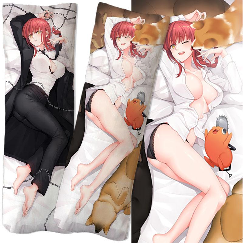 cross-border amazon sources chainsaw man machima anime peripheral homeboy life-sized pillow second-dimensional rem pillow details Picture
