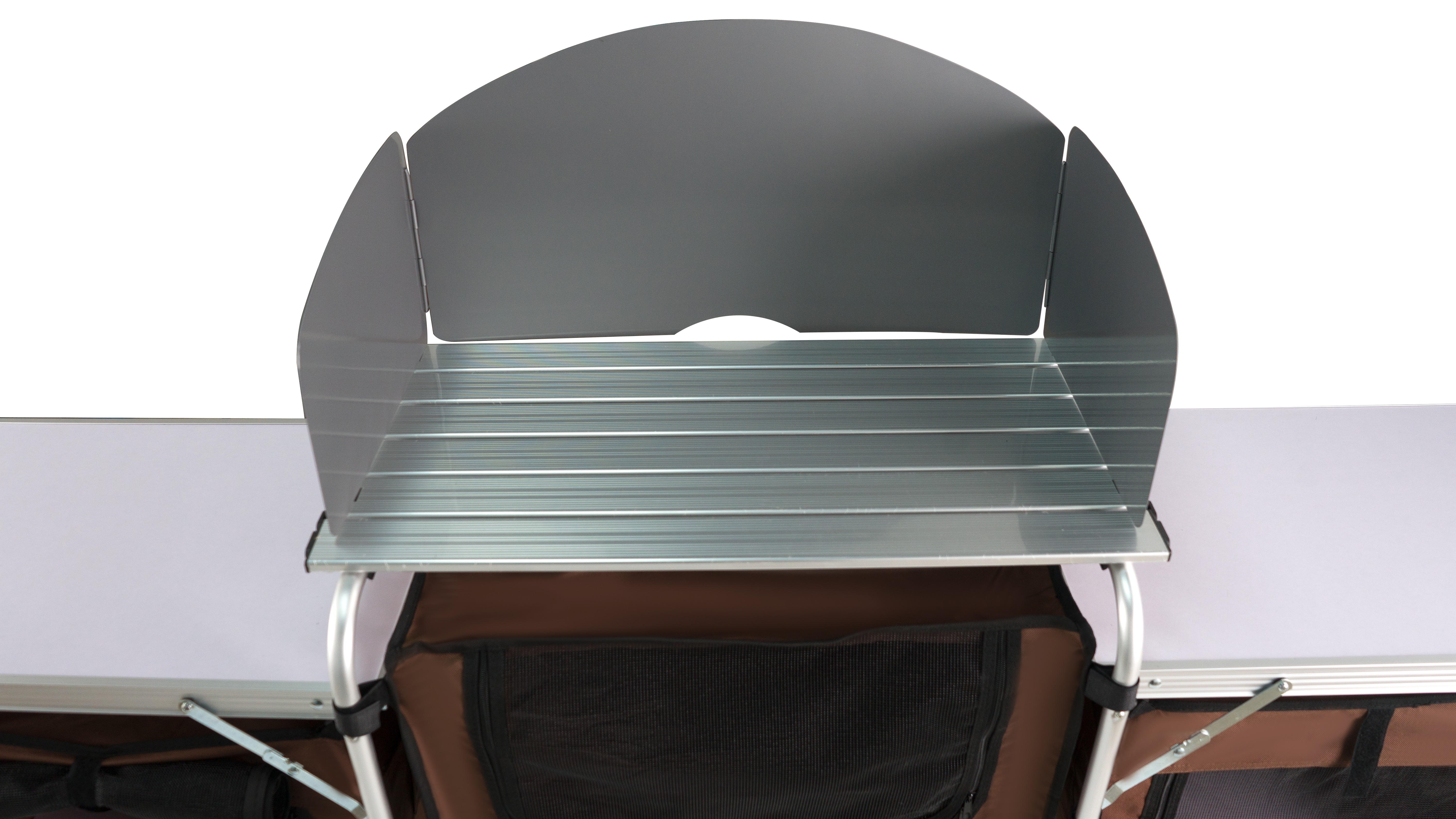 CHANODUG/ Chanodug Outdoor Camping Portable Kitchen Table, Portable camping aluminum alloy multi-functional igt folding table pic 3