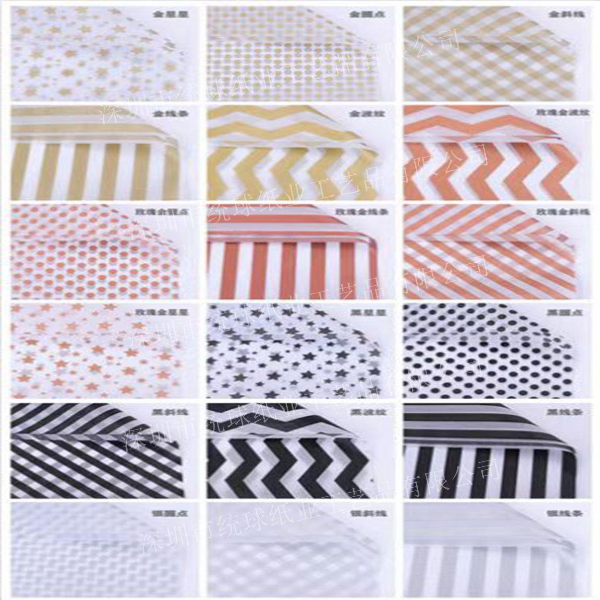 customized 17g copy paper printing dot wave stripe mg tissue paper gift packaging paper lining waterproof paper wholesale Specification drawing