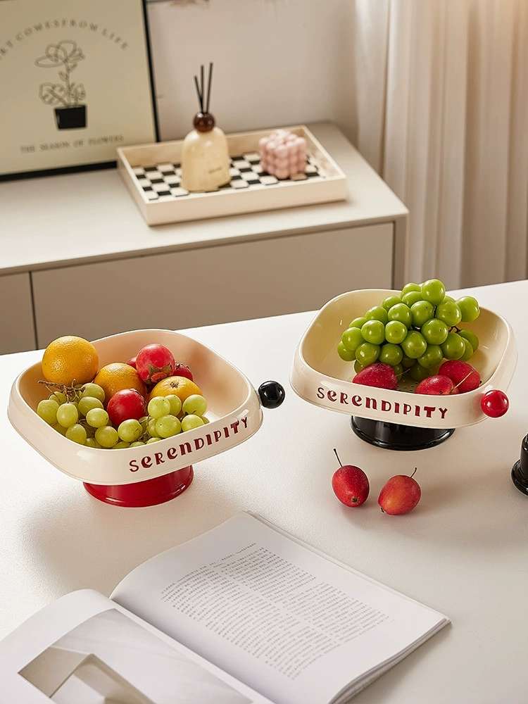 J06-6952 Fruit tray living room coffee table snack tray new French light luxury exquisite candy tray Application Scenario