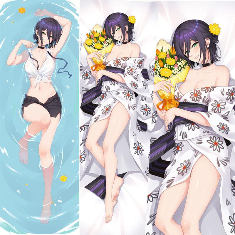 cross-border amazon sources chainsaw man machima anime peripheral homeboy life-sized pillow second-dimensional rem pillow full figure