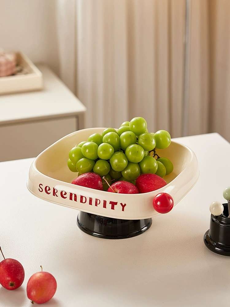 J06-6952 Fruit tray living room coffee table snack tray new French light luxury exquisite candy tray full figure