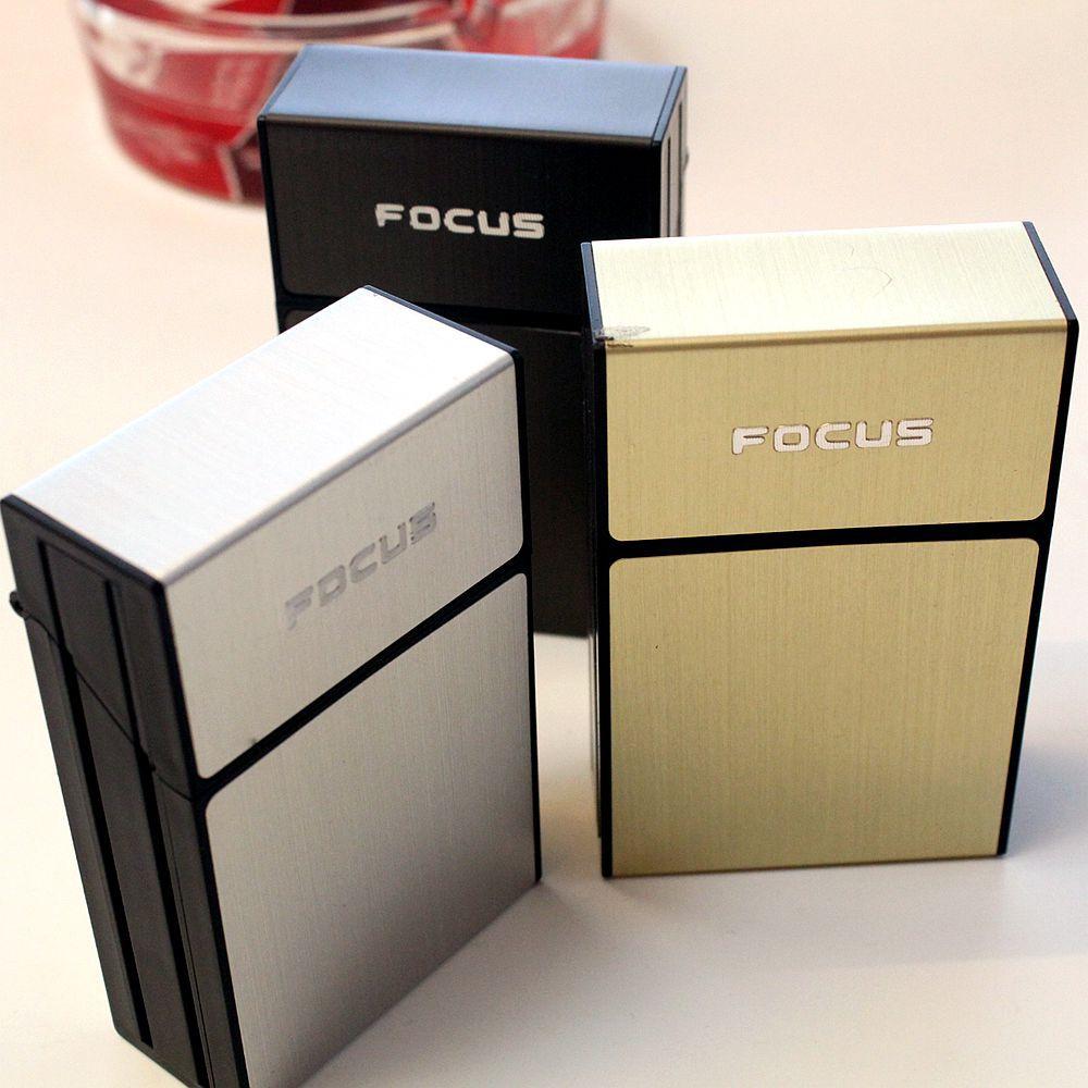 Focus Roewe Plastic Aluminum Cigarette Case 20 Cigarette Case Yh035 Aluminum Sheet Plastic Flip Cigarette Case Classic Cigarette Case