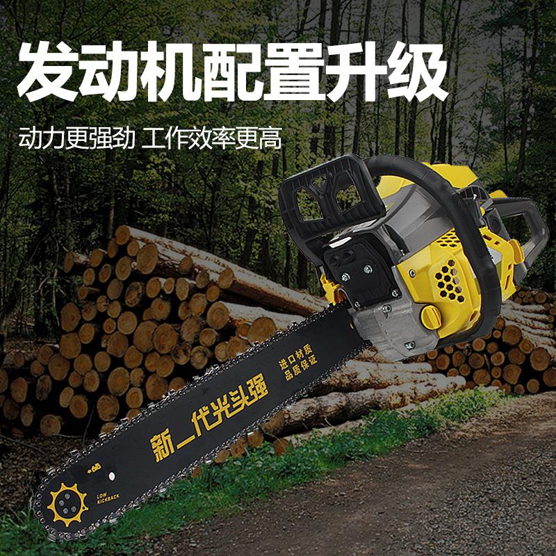 New 58cc High-Power Gasoline Wood Cutting Saw Household Hand-Held Saw Tree Wood Artifact Gasoline Chainsaw Gardening Chain Saw Application Scenario