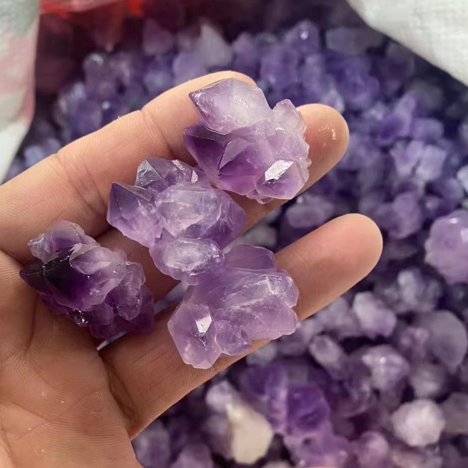 factory supply natural amethyst amethyst flower crystal crafts decoration fish tank decoration rough stone wholesale