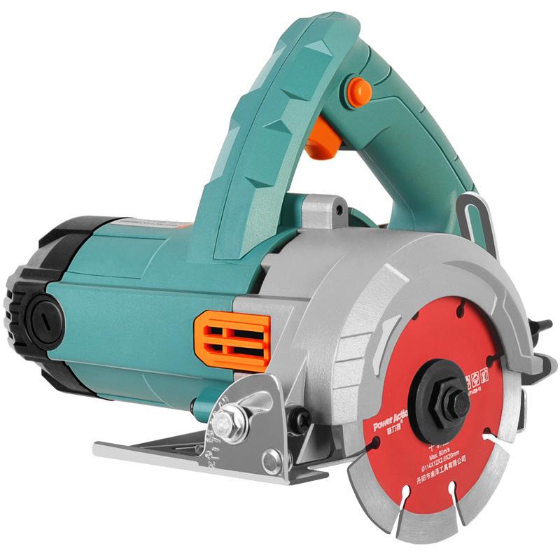 stone cutting machine tile woodworking small portable household floor tile stone cutting machine slotting machine cutting saw chainsaw Application Scenario