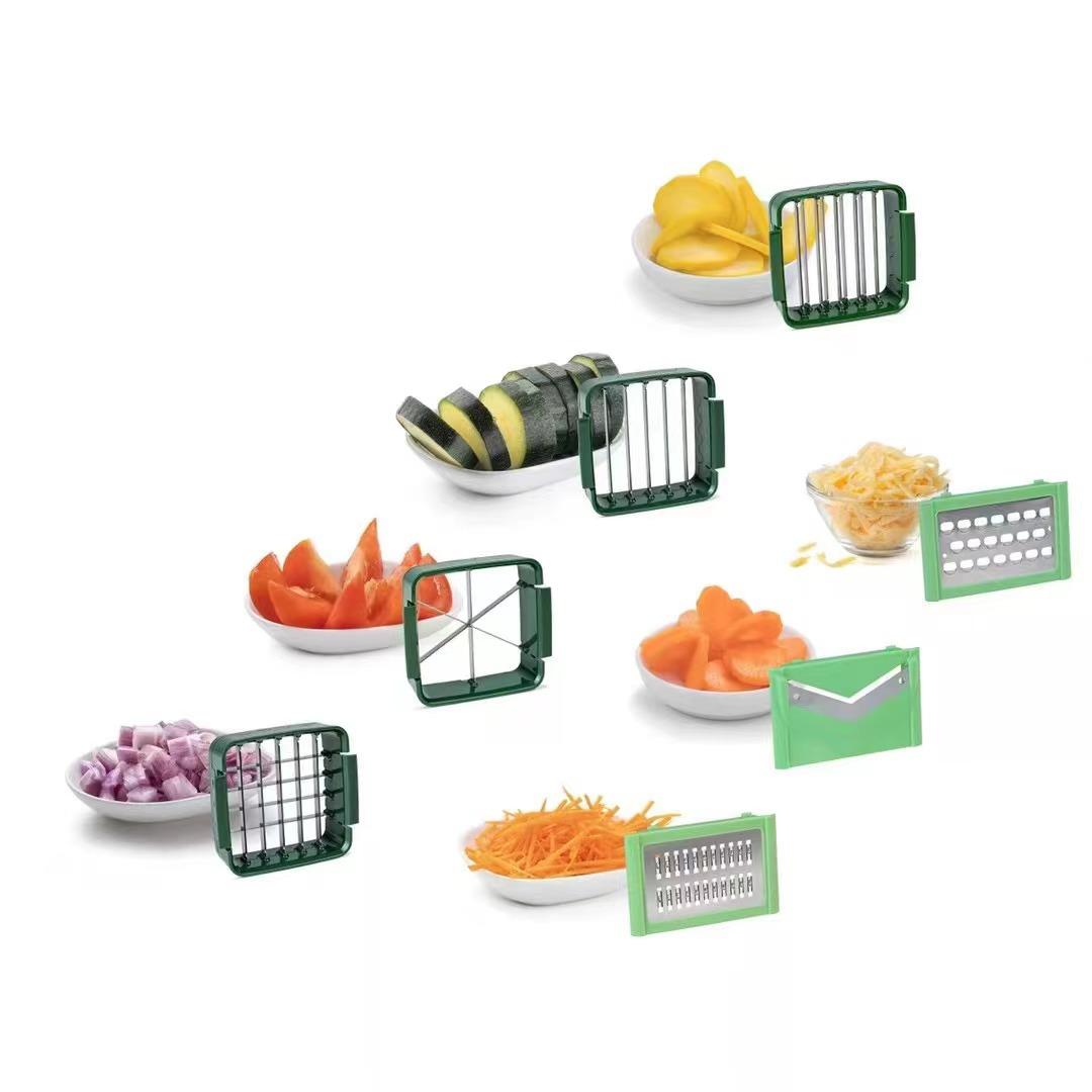 multi-function vegetable chopper adjustable grater kitchen household vegetable and fruit slicing dicing artifact details Picture