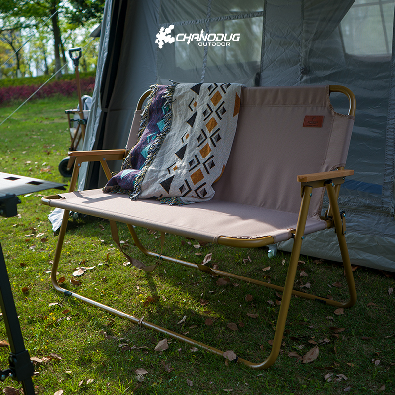 CHANODUG/ Chanodug Outdoor Camping folding Aluminum Double Gold Beach Chair details Picture