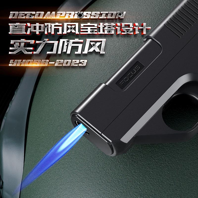 focus yh-096 multi-functional thick medium thin three-in-one cigarette case cartridge cigarette case direct punch gas lighters wholesale Specification drawing