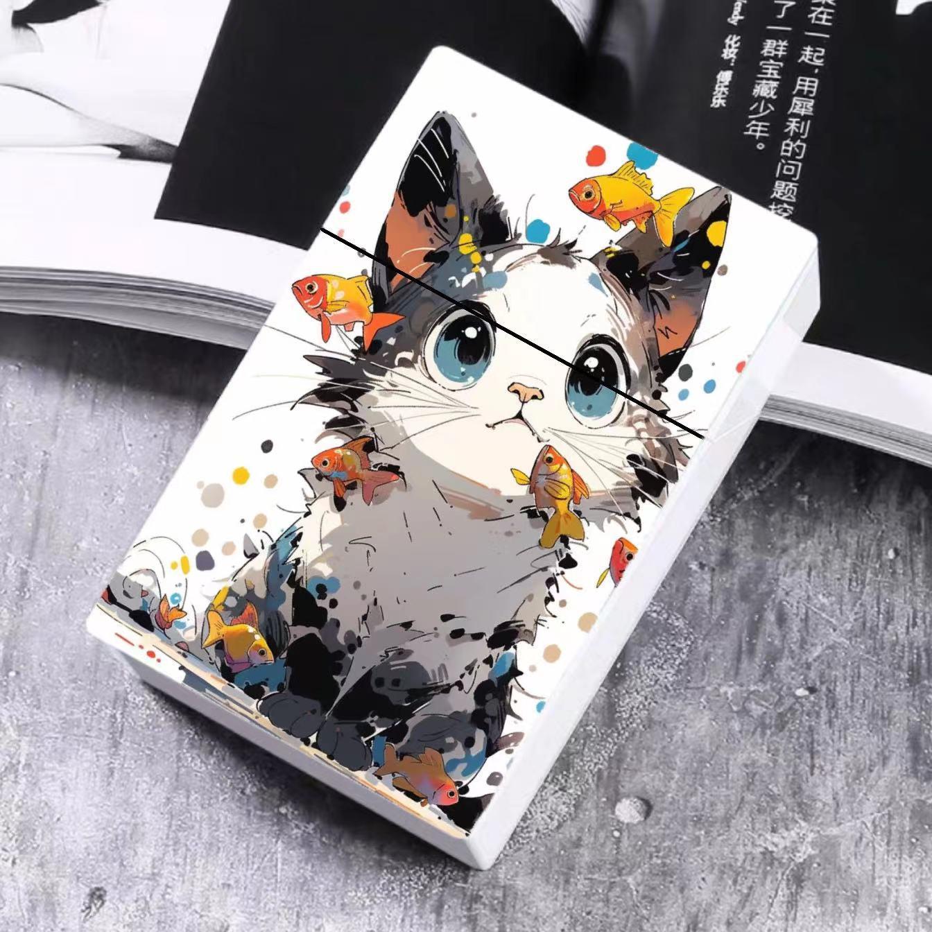 2024 foreign trade new cigarette case painted plastic men's cigarette case butterfly  cute women's cigarette case card storage box