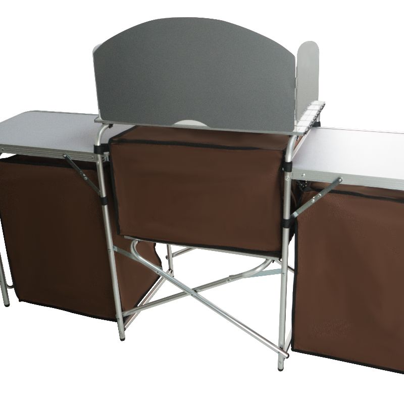 CHANODUG/ Chanodug Outdoor Camping Portable Kitchen Table, Portable camping aluminum alloy multi-functional igt folding table pic 2