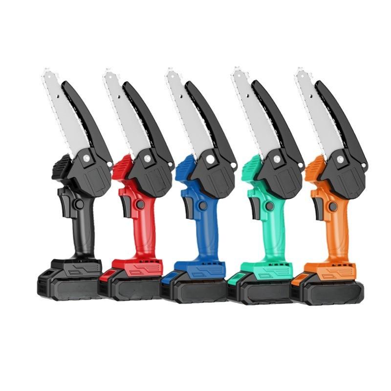 foreign trade exclusive mini chainsaw rechargeable lithium chainsaw single-handled saw handheld wireless cordless chain saw high power Specification drawing