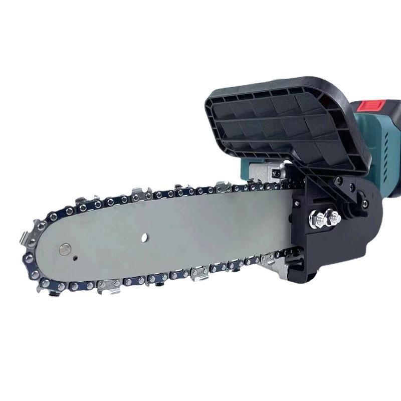 10-inch brushless lithium chainsaw wireless charging electric chain saw household garden small portable manual cutting wood cutting saw full figure