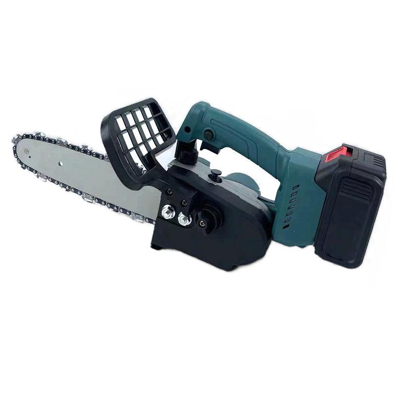 10-inch brushless lithium chainsaw wireless charging electric chain saw household garden small portable manual cutting wood cutting saw Specification drawing