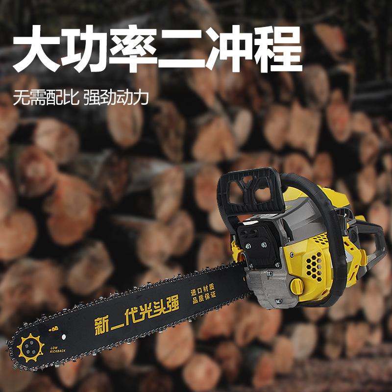 New 58cc High-Power Gasoline Wood Cutting Saw Household Hand-Held Saw Tree Wood Artifact Gasoline Chainsaw Gardening Chain Saw details Picture