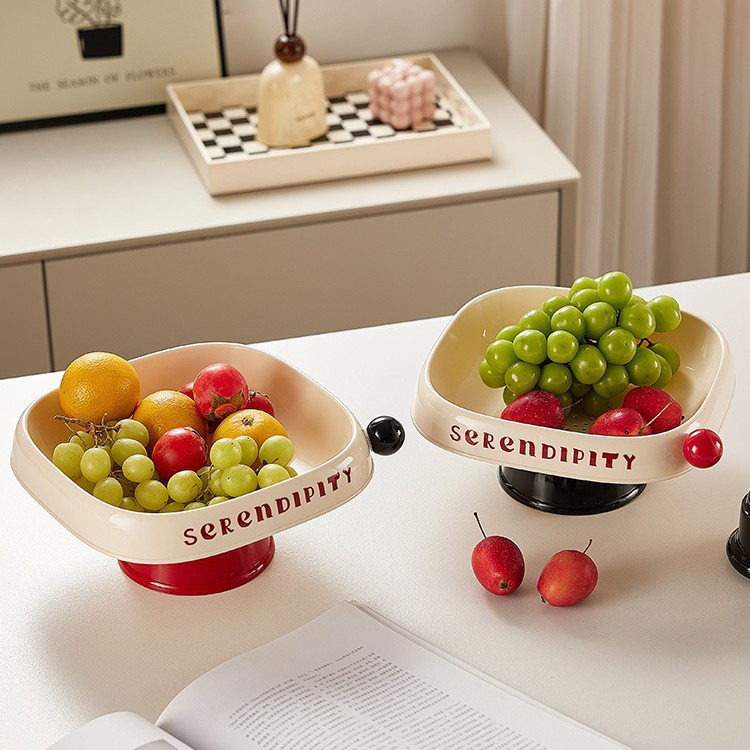J06-6952 Fruit tray living room coffee table snack tray new French light luxury exquisite candy tray Specification drawing