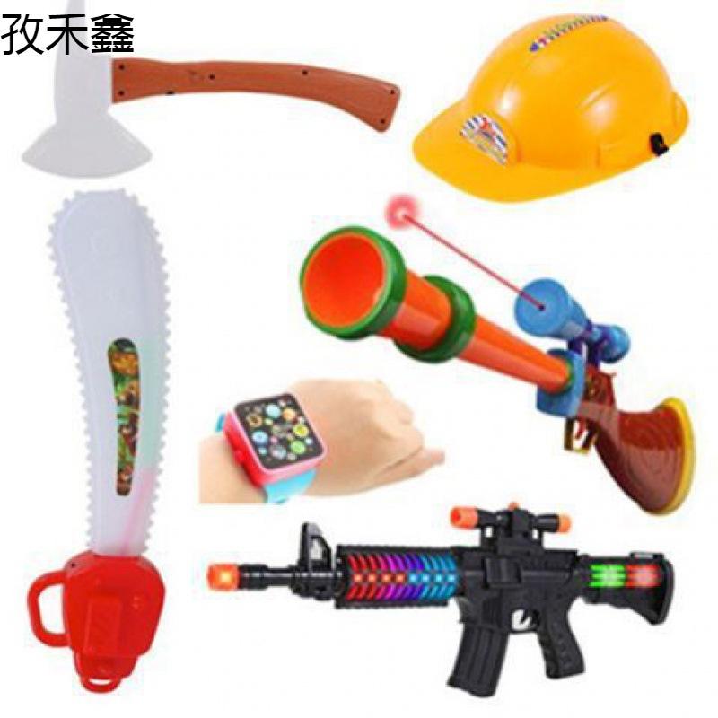 logger vick chainsaw toy gun suit logger vick chainsaw gun projection sound light bear exposed gun electric gun toy Specification drawing