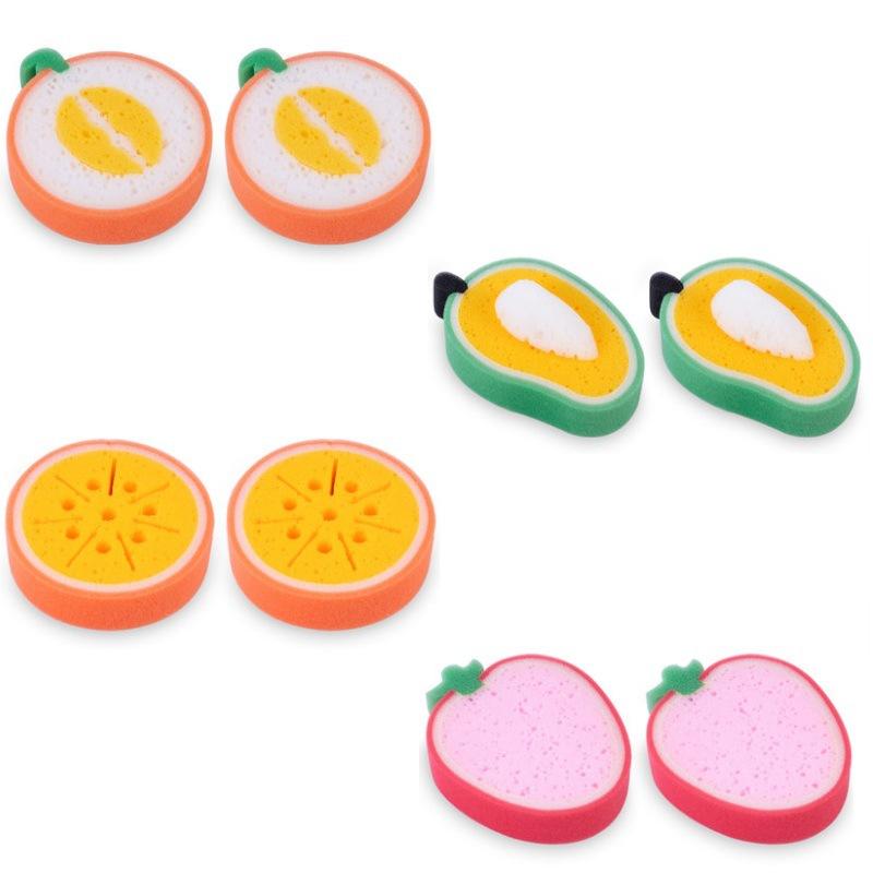 Export Products Kitchen Products Thickened Fruit Spong Mop Cleaning Dishwashing Sponge Bath Cotton Wholesale