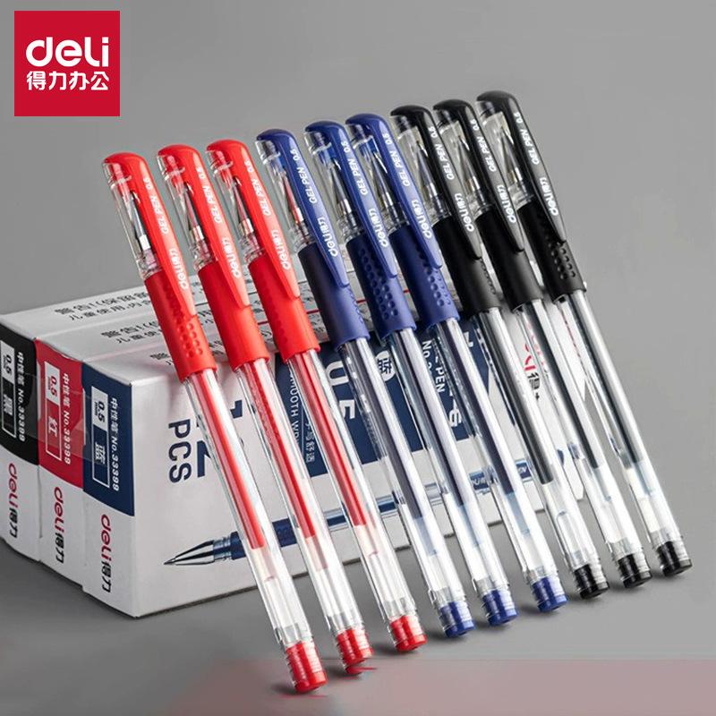 deli gel pen 6600es stationery signature carbon ball pen 0.5mm office pen student gel pen wholesale full figure