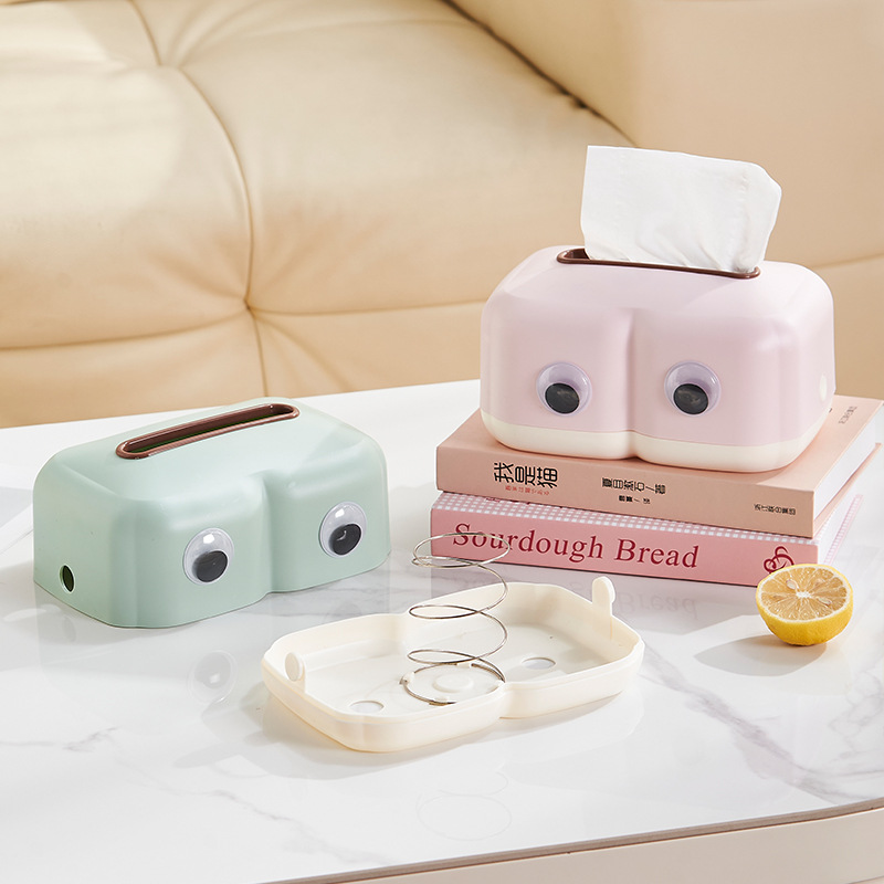W74-8801 Tissue box Light luxury table top art decoration home cute creative pumping paper box details Picture