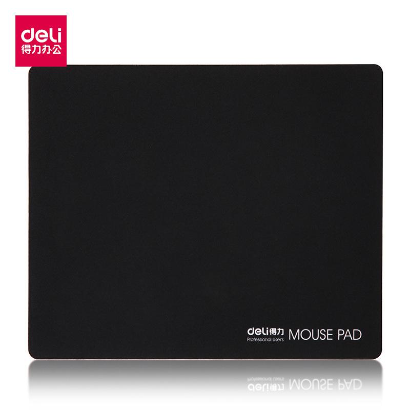 deli mouse pad 3691 extra large black with extra lining cloth cushion rubber material non-slip business office mouse pad full figure