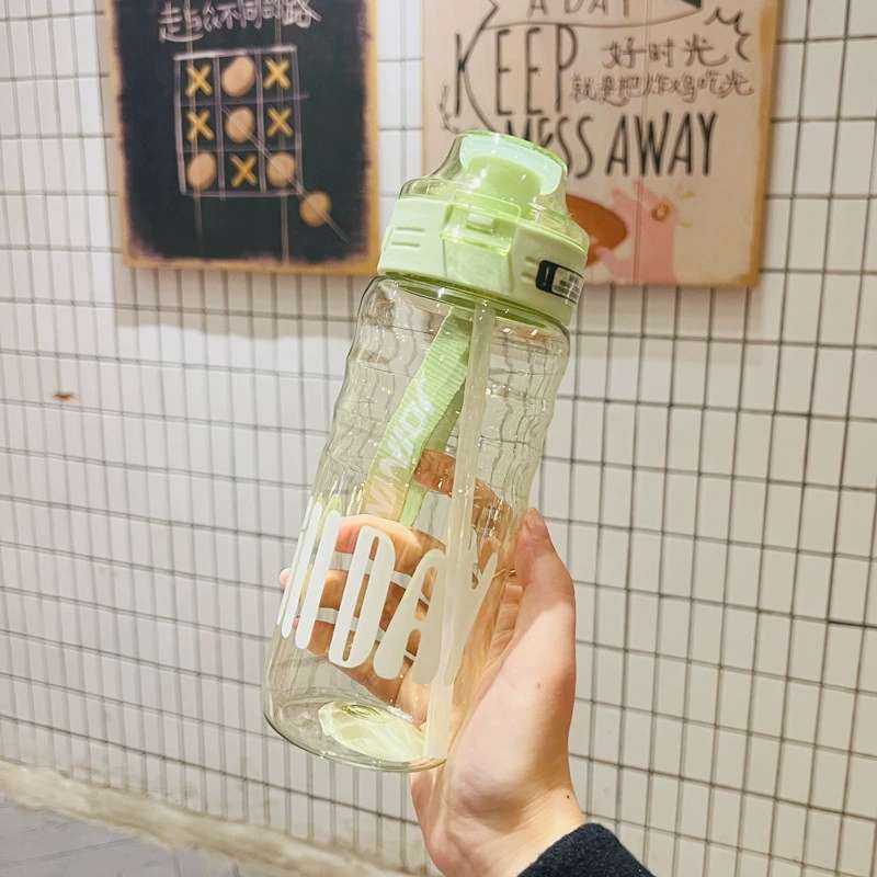 X152-XBD-6081 Summer water cup 680ML net red simple and fresh portable sports straw rope cup Specification drawing