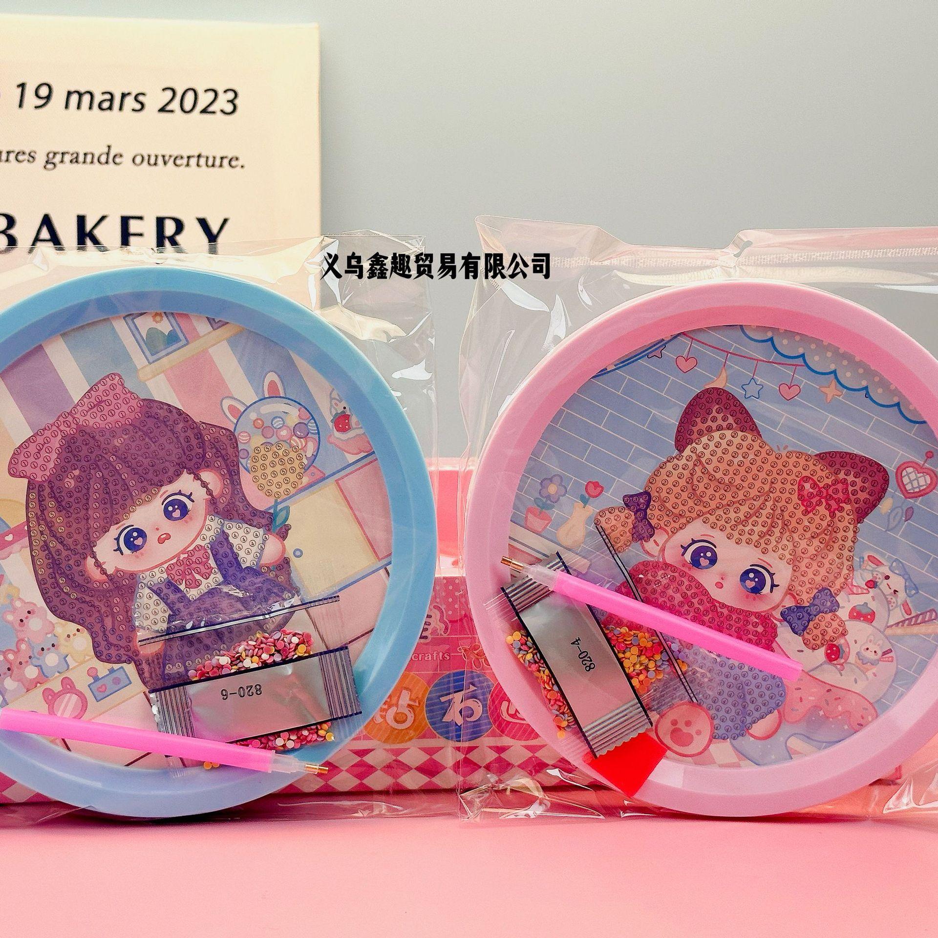 Imi Doll Handmade Diy Diamond Painting Children's Birthday Gift Cartoon Framed Diamond Stickers New Kindergarten Specification drawing
