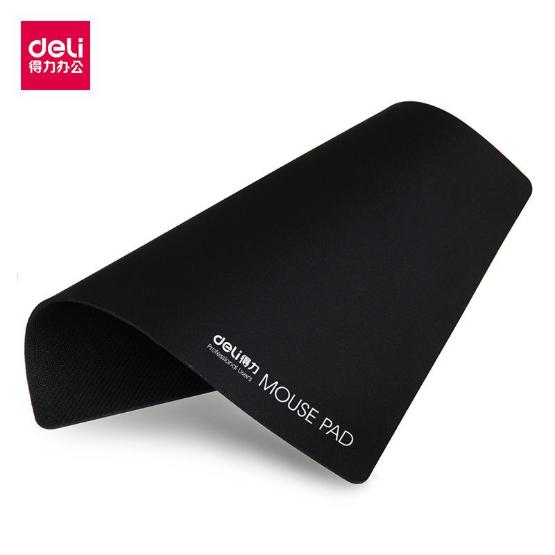 deli mouse pad 3691 extra large black with extra lining cloth cushion rubber material non-slip business office mouse pad Specification drawing