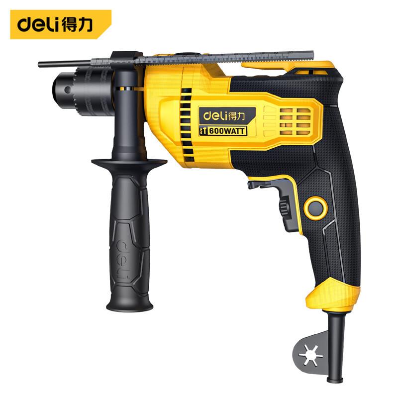 deli dl-cz13-w1-600w impact electric drill household light electric hand drill electric screwdriver ac electric drill details Picture