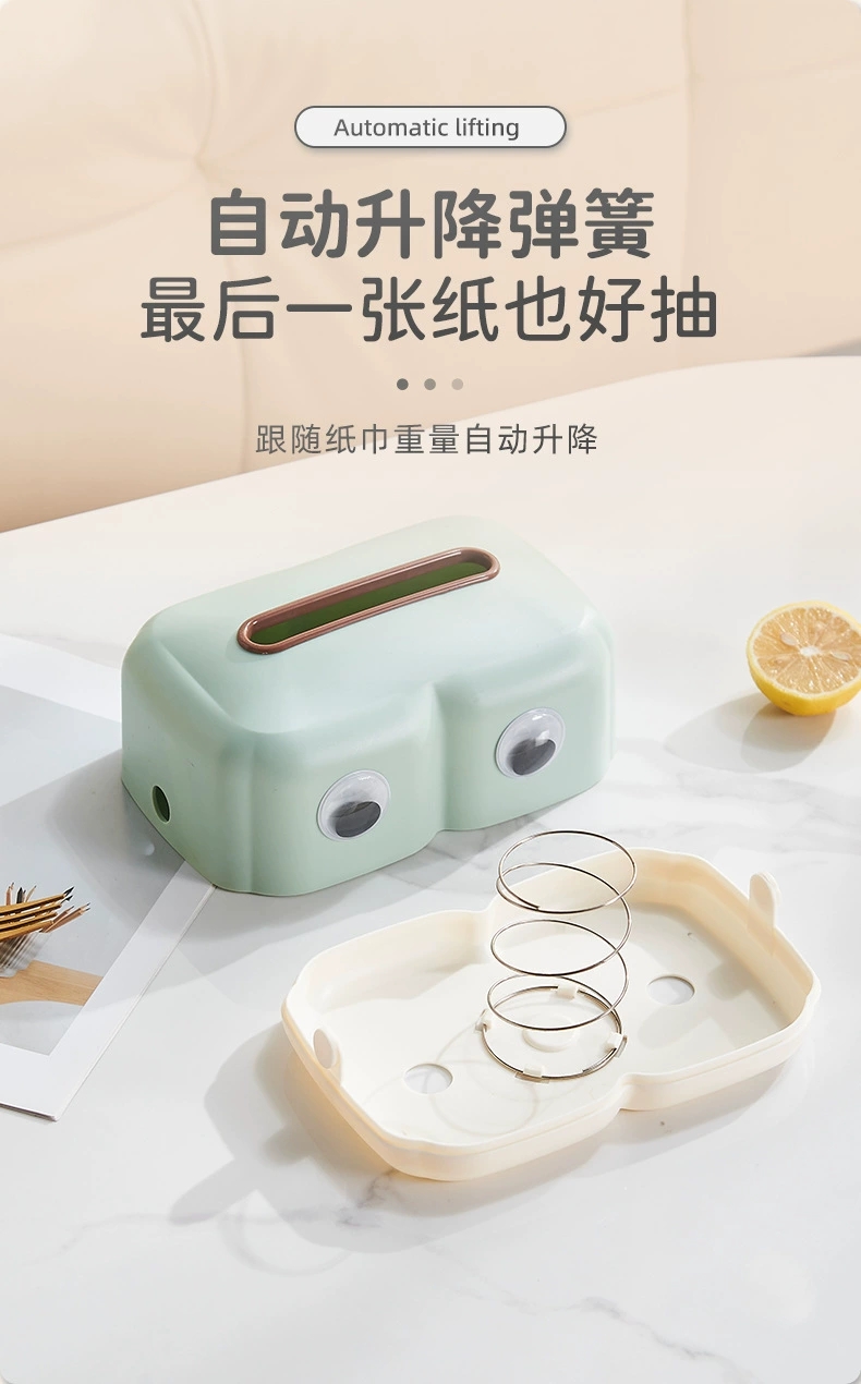 W74-8801 Tissue box Light luxury table top art decoration home cute creative pumping paper box Application Scenario