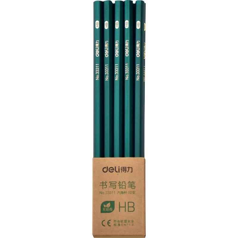 deli 2b pencil only for pupils non-toxic hb year 12 grade kindergarten exam writing children sketch painting Item Picture