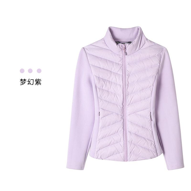 lulu down jacket women's short big goose lightweight down jacket down jacket women's warm top fall/winter slim fall winter coat Specification drawing