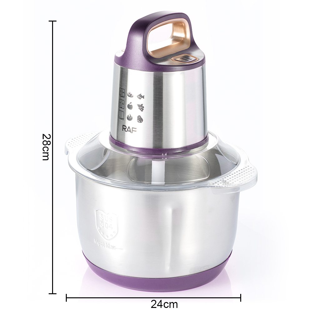 RAF European standard meat grinder, household flour grinder, pulverizer, baby food grinder, baby-specific meat grinder, household 3-liter Specification image