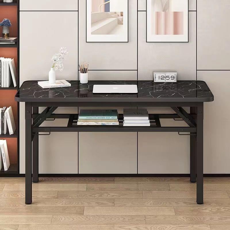 installation-free folding table rectangular training table dining table simple study table stall table home desk