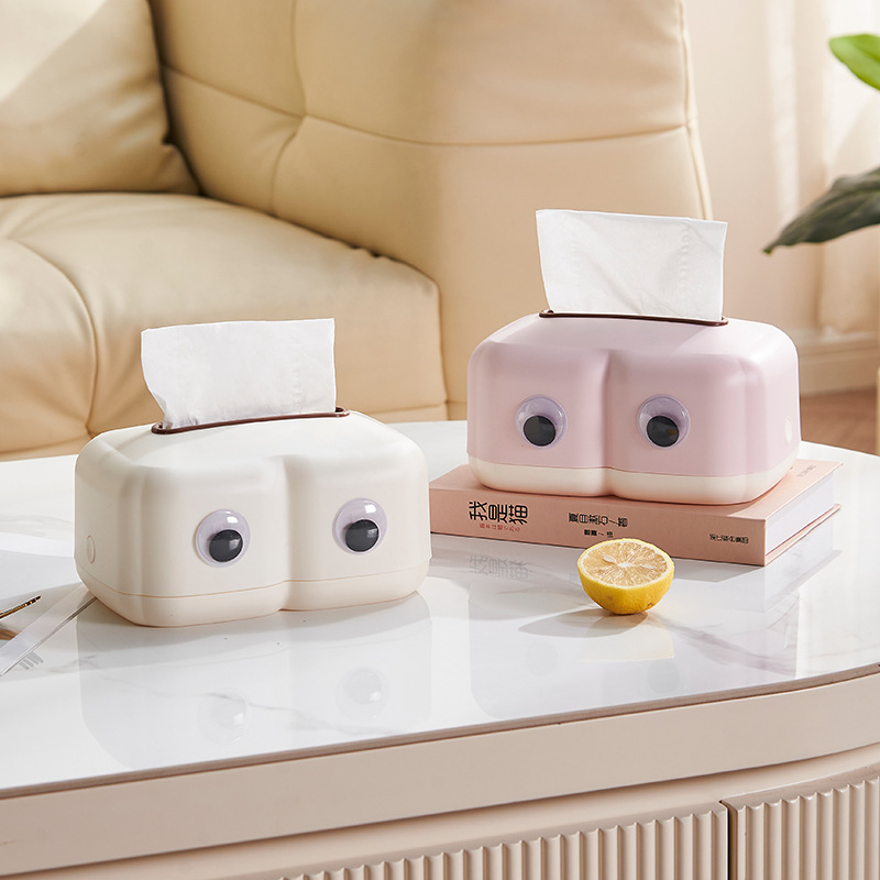 W74-8801 Tissue box Light luxury table top art decoration home cute creative pumping paper box Specification drawing