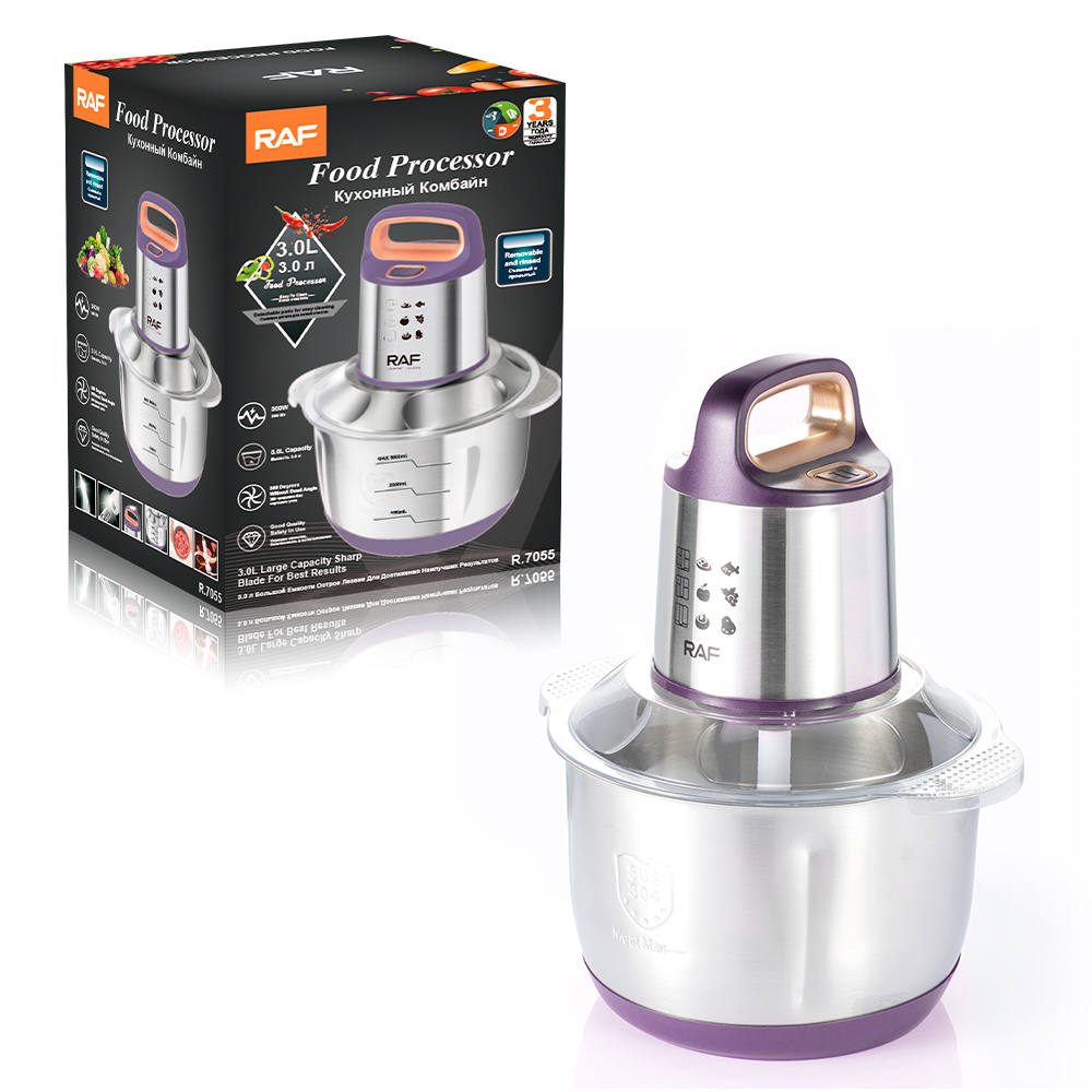 RAF European standard meat grinder, household flour grinder, pulverizer, baby food grinder, baby-specific meat grinder, household 3-liter details Picture