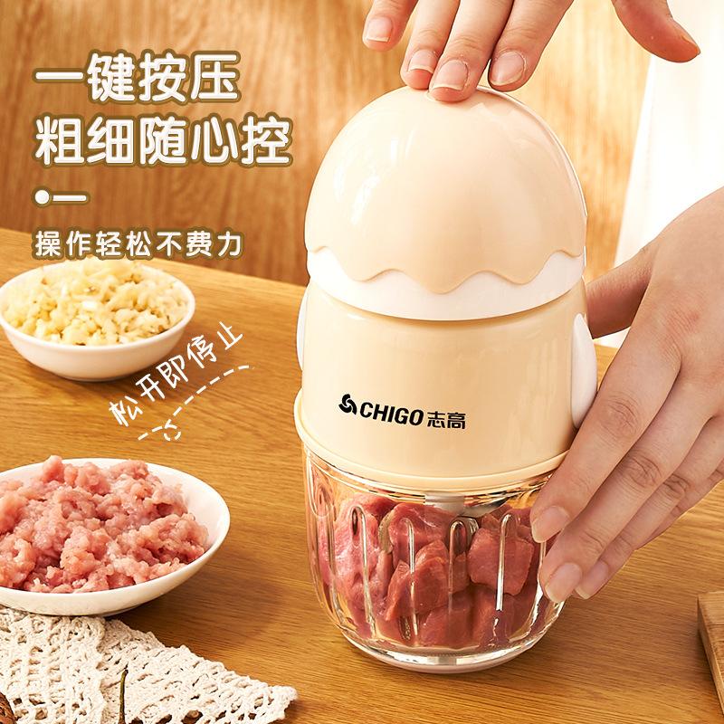 chigo baby baby solid food machine electric meat grinder stirring rice cereal mini household multi-function food processor puree details Picture