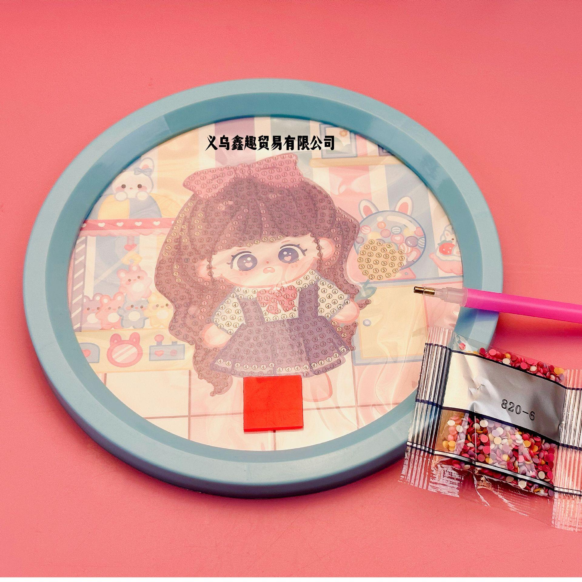 Imi Doll Handmade Diy Diamond Painting Children's Birthday Gift Cartoon Framed Diamond Stickers New Kindergarten Application Scenario