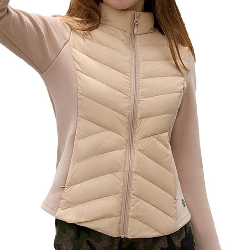 lulu down jacket women's short big goose lightweight down jacket down jacket women's warm top fall/winter slim fall winter coat Item Picture