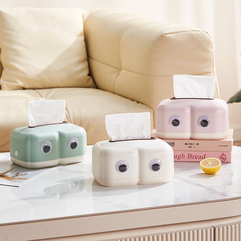 W74-8801 Tissue box Light luxury table top art decoration home cute creative pumping paper box thumbnail